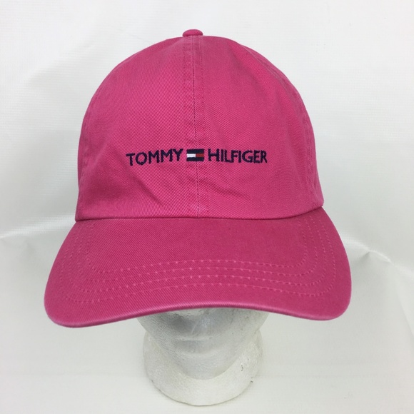 pink tommy hilfiger hat